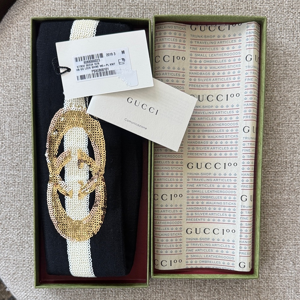 NEW Gucci Black Headband
